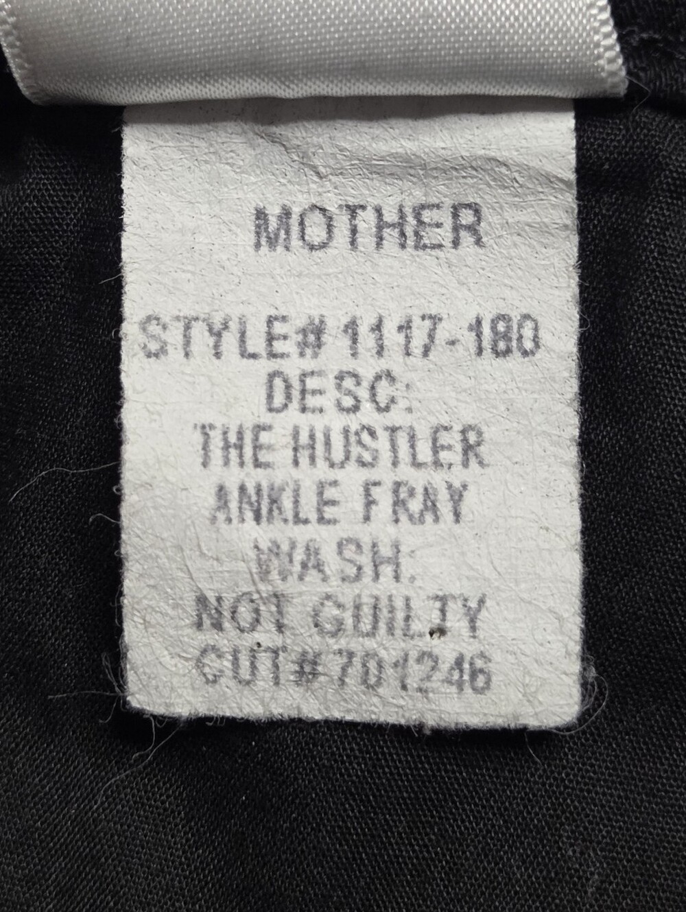 Mother The Hustler Ankle Fray Jeans Not Guilty Size 26 - Picture 10 of 11